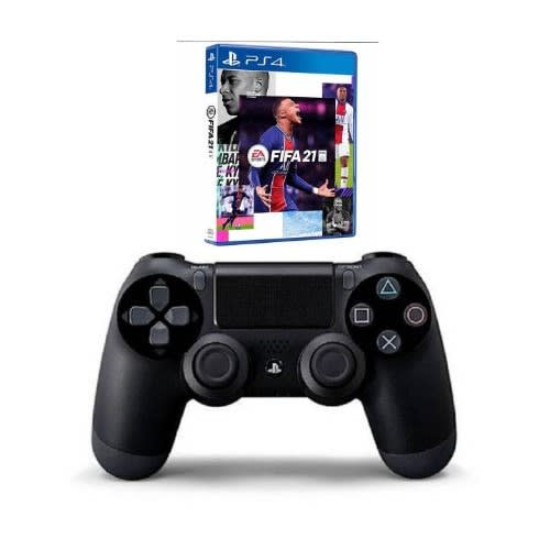 Ps4 Dualshock 4 Wireless Controller- Black + Fifa 21
