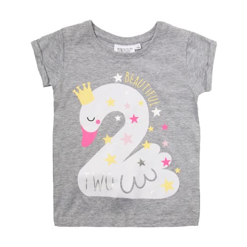 Girls Printed T-Shirt-Age 2