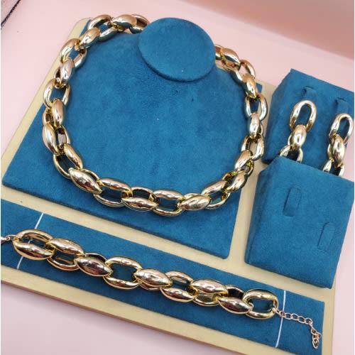 Bulky Chain 3 In 1 Set - Gold