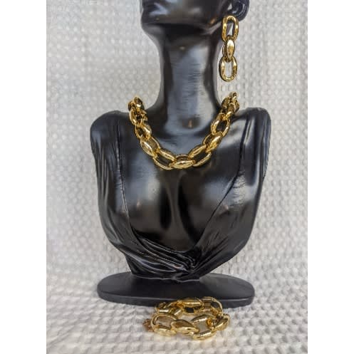 Bulky Chain 3 In 1 Set - Gold