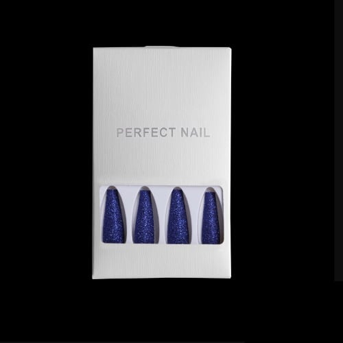 Ballet Coffin Full Cover Long Press On Nail - Sm14210441 - 24 Pieces