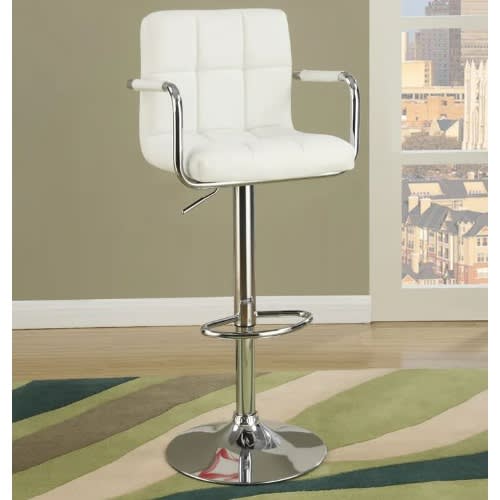 Swivel Bar Stool 01 - White