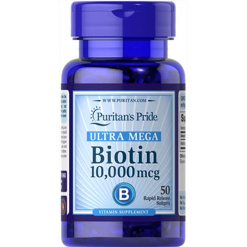 Ultra Mega Biotin 10000mcg - 50 Softgels