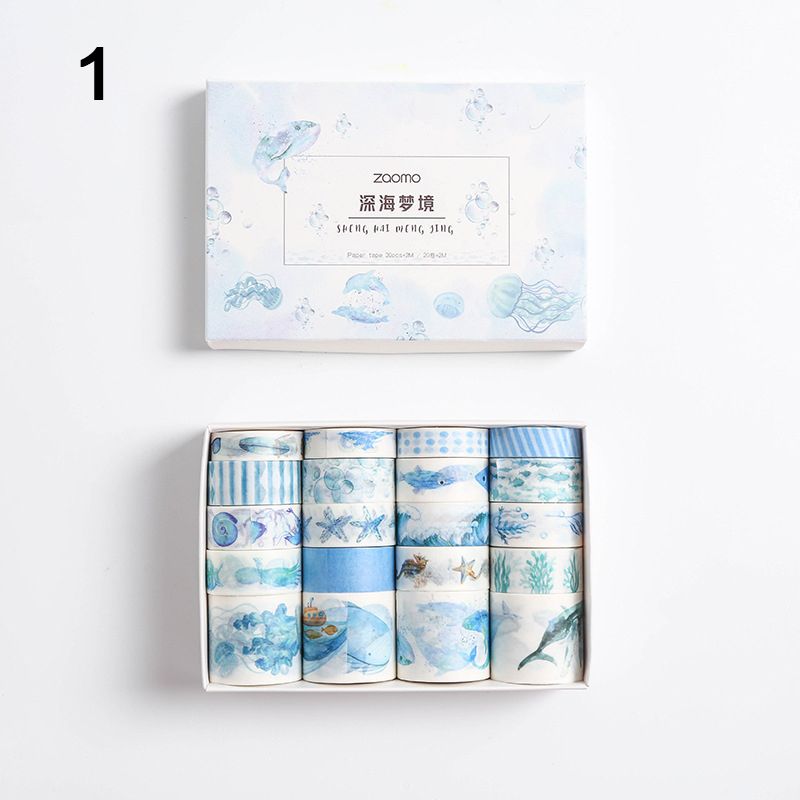 20 Pcs Set Kawaii Cute Japan Masking Washi-Tape For