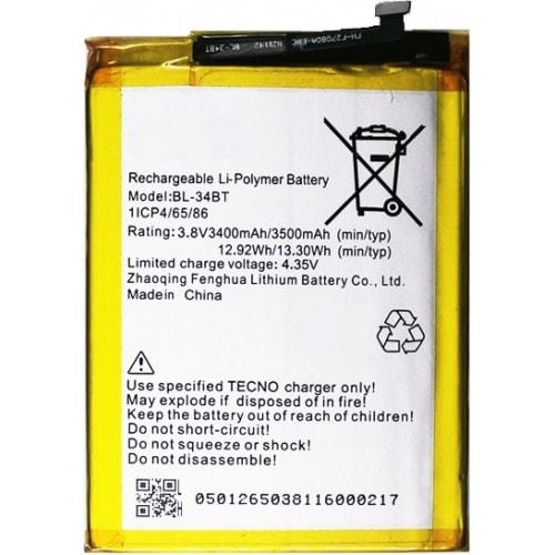 Replacement Internal Battery For Tecno - Bl-30rt