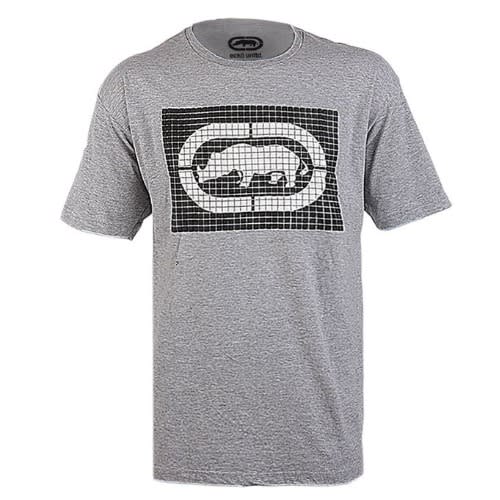 Men's Heather Grey Print T-shirt