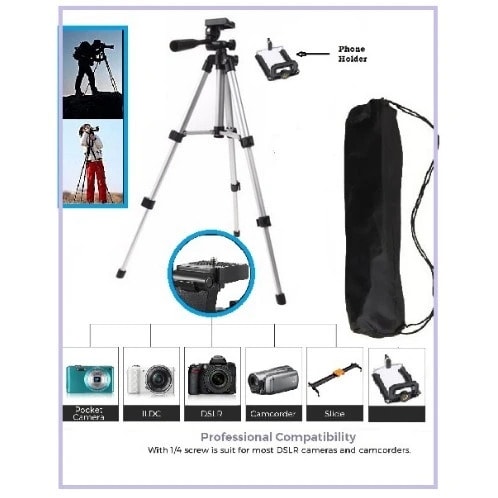 Abs 3110 Mini Tripod Stand For Mobile Phone & Camera