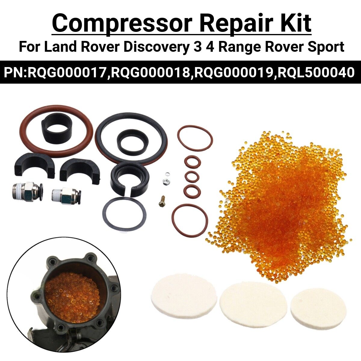 For Land Rover Discovery 3 4 Range Rover Sport Compressor Repair Kit