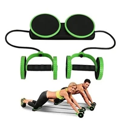 Multifunctional Abdominal Wheel Fitness Exercise Trainer - Green