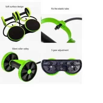 Multifunctional Abdominal Wheel Fitness Exercise Trainer - Green