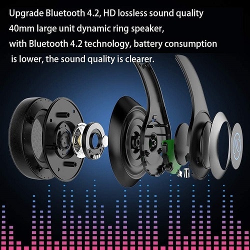 Foldable Wireless Bluetooth Headphone With Wired Function