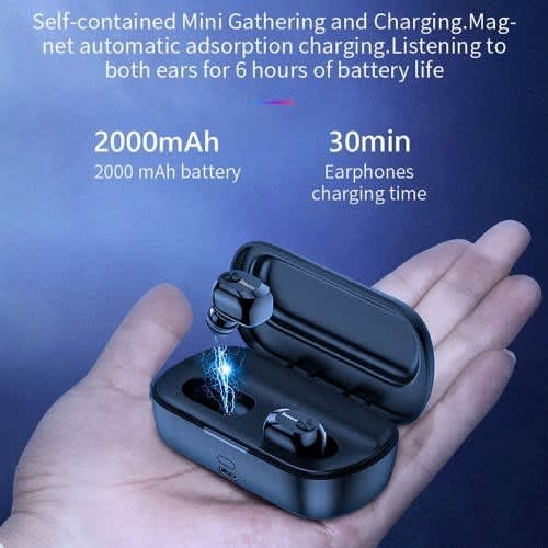 Baseus Superior Deep Sound W01 Waterproof Wireless Earbud With Charging Case