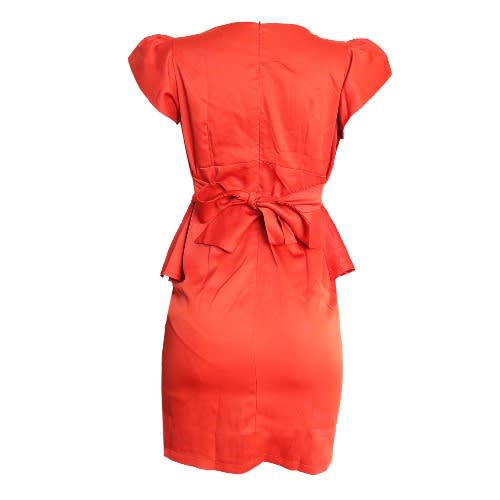 Structured Overlay Dress - Rust Pink