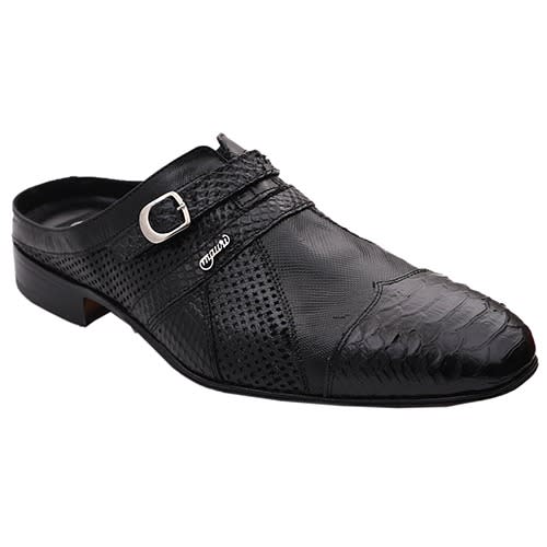 Mauri Python And Karung Snake Skin Half Shoe