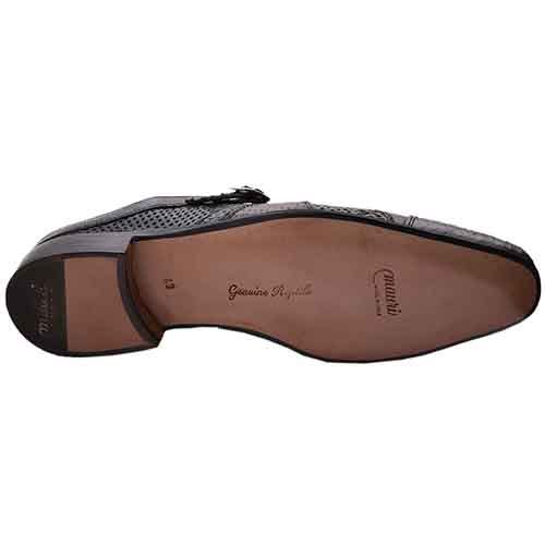Mauri Python And Karung Snake Skin Half Shoe