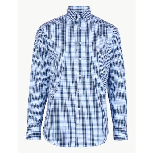 Men's Cotton Shirt - Light Blue