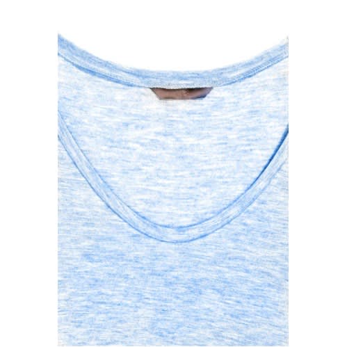 Plus Size Jersey Top- Blue