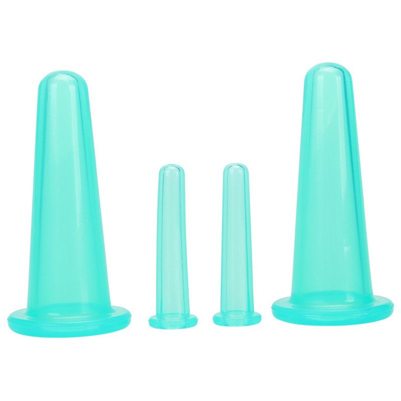 Cellulite Device Cupping Cupping Silicone Cans 4 Anti Jars Massage Anti-wrinkle Massage Vacuum Set Pcs Massager For Cans