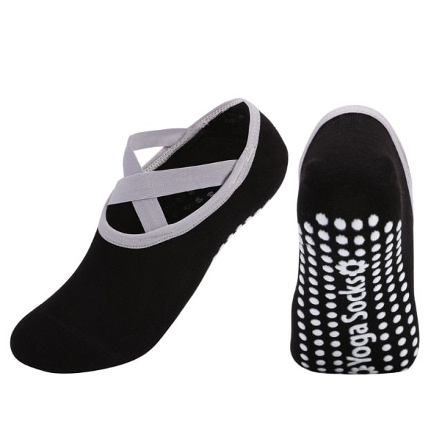 3 Pairs Women Bandage Pilates Socks