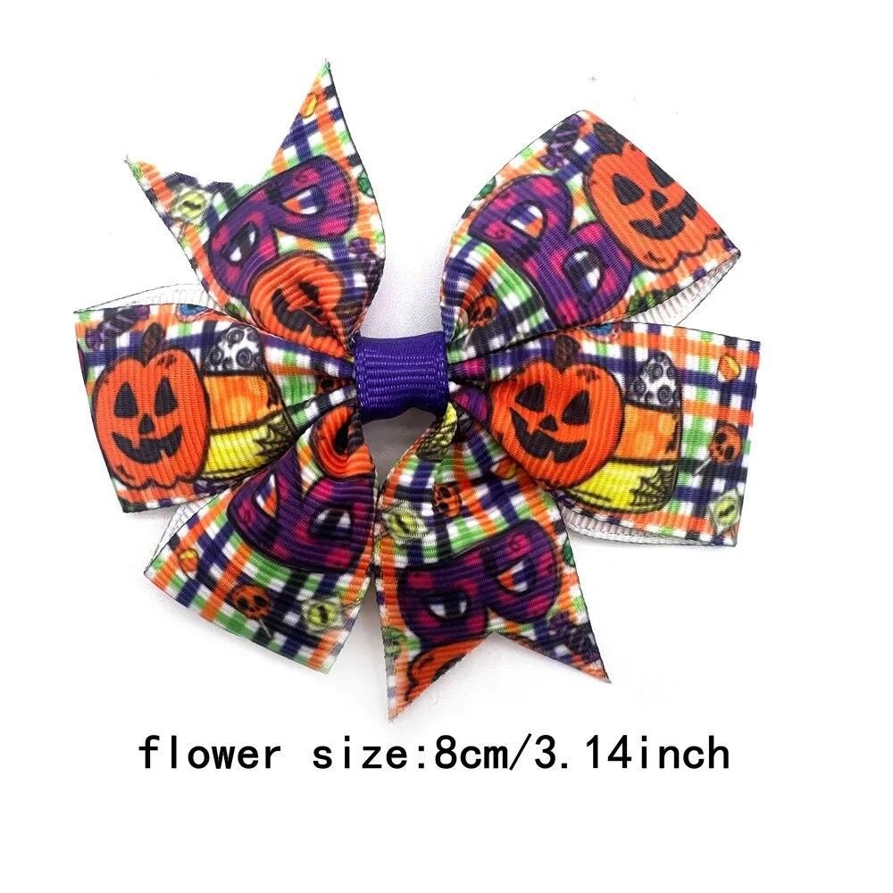 50PCS Removable Bows Collar for Dogs Halloween Small Dog Cat Bowties Collar Accessories for Dog Pet Grooming Accessories
