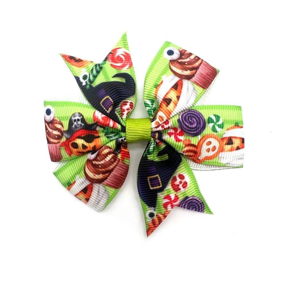 50PCS Removable Bows Collar for Dogs Halloween Small Dog Cat Bowties Collar Accessories for Dog Pet Grooming Accessories