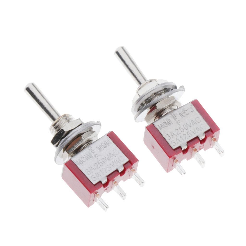 2 Pieces  Toggle Switch 3 Position On-Off-on Switch For