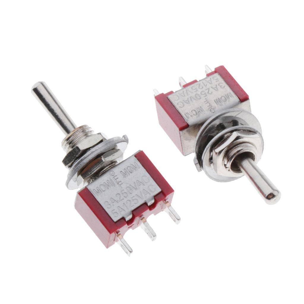 2 Pieces  Toggle Switch 3 Position On-Off-on Switch For