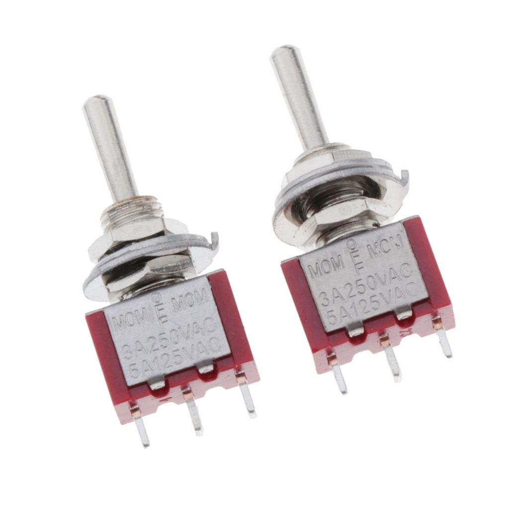 2 Pieces  Toggle Switch 3 Position On-Off-on Switch For