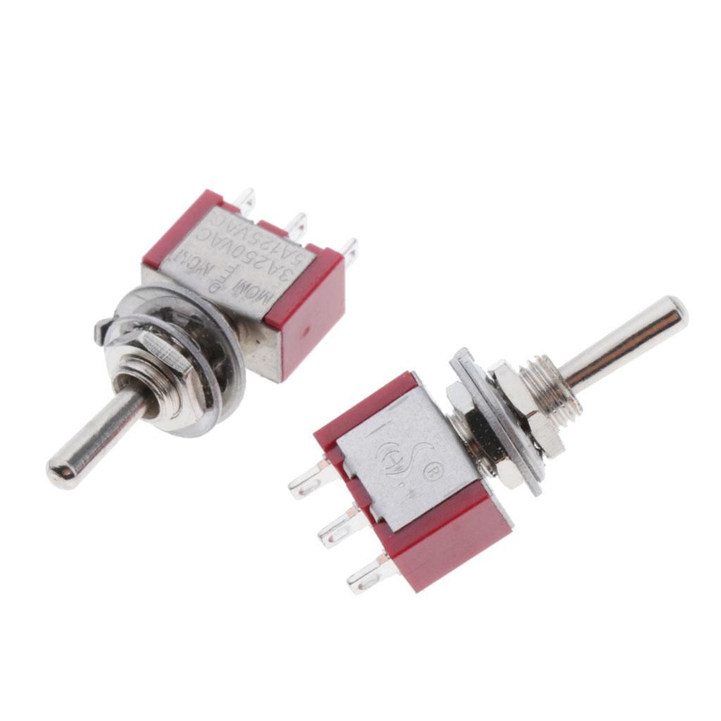 2 Pieces  Toggle Switch 3 Position On-Off-on Switch For