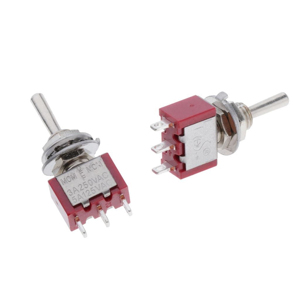 2 Pieces  Toggle Switch 3 Position On-Off-on Switch For