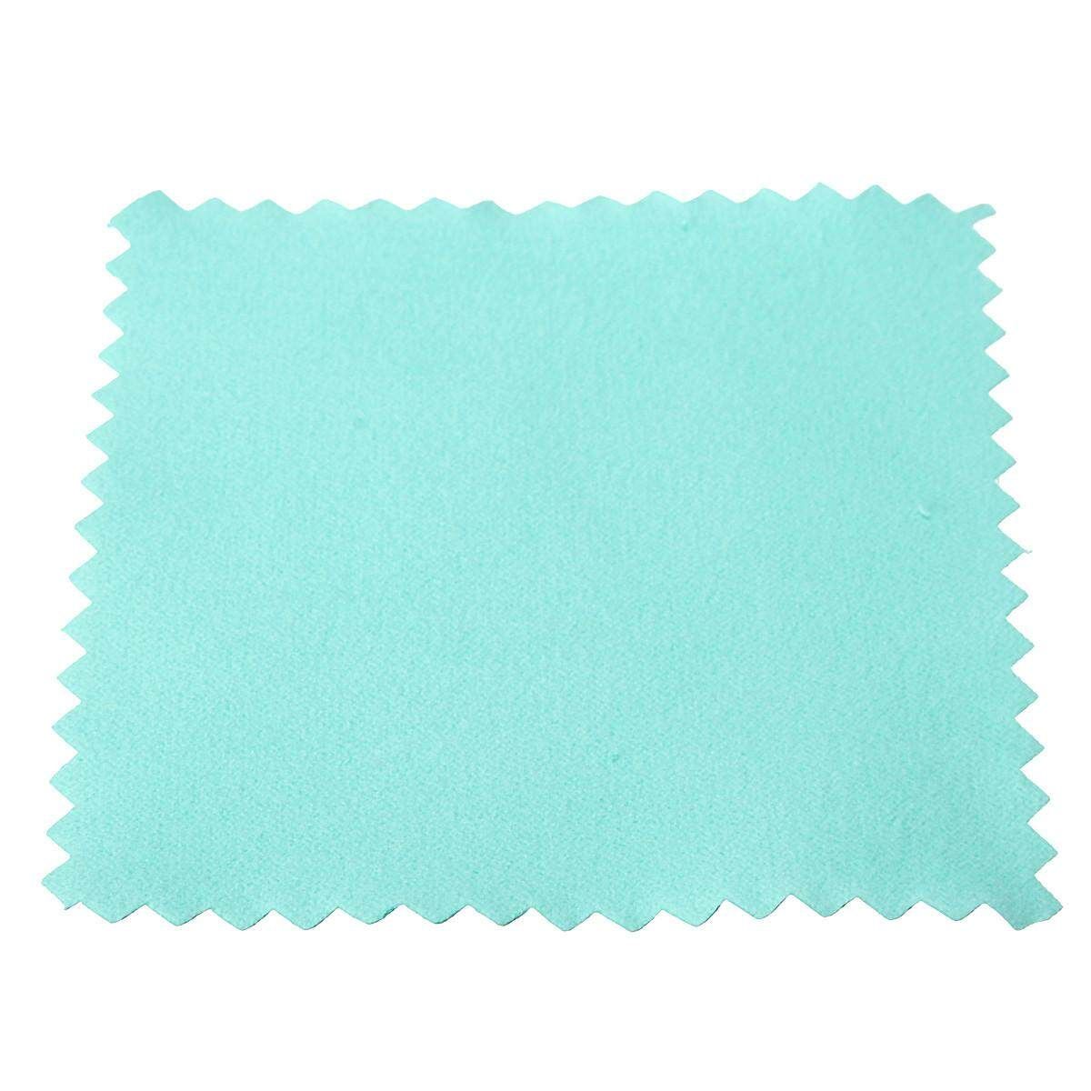 50pcs Buckskin Jewelry Cleaning Polishing Cloth 8x8cm For Silver Gold Platinum