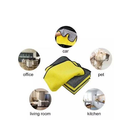 Microfiber Car Exterior And Interior Cleaning Towel-5Pcs