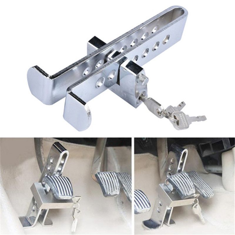 Lock Truck Car Pedal Lock Cars Alloy Brake Auto Accelerator Clutch Anti-Theft Universal Pedal Throttle Security For Steel