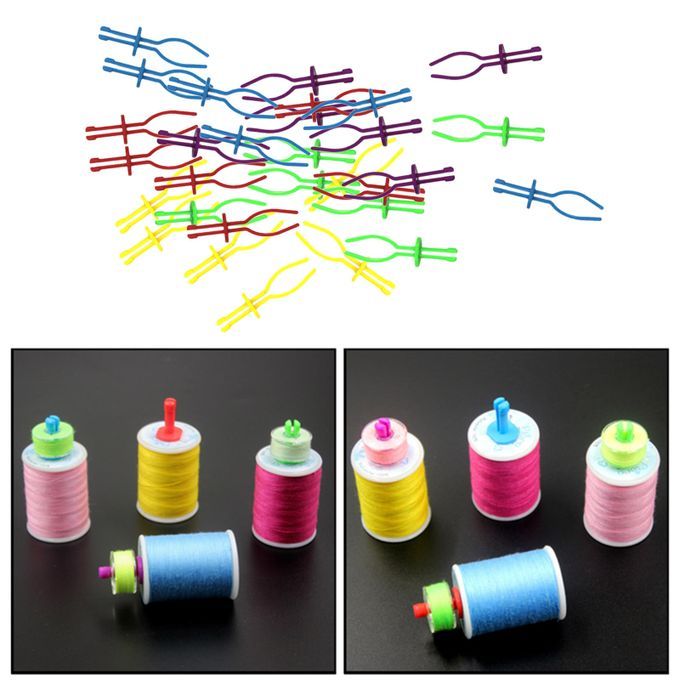 30x Bobbin Thread Holder Embroidery Thread Clip Clamps Spool Bobbin