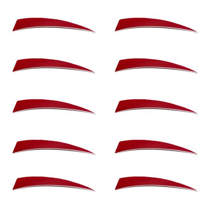 10 Pieces Arrow Fletching Arrow Feathers Fletches  Cut Hunting 5 Red