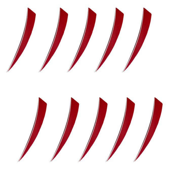 10 Pieces Arrow Fletching Arrow Feathers Fletches  Cut Hunting 5 Red