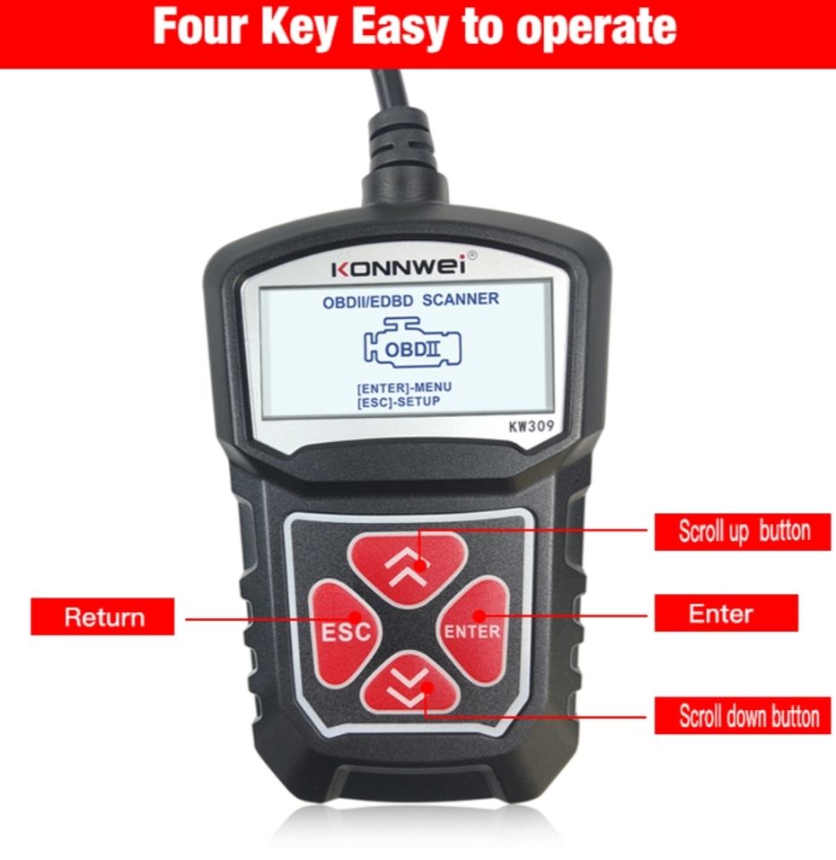 Car Scanner OBDII/OBD2 KW309