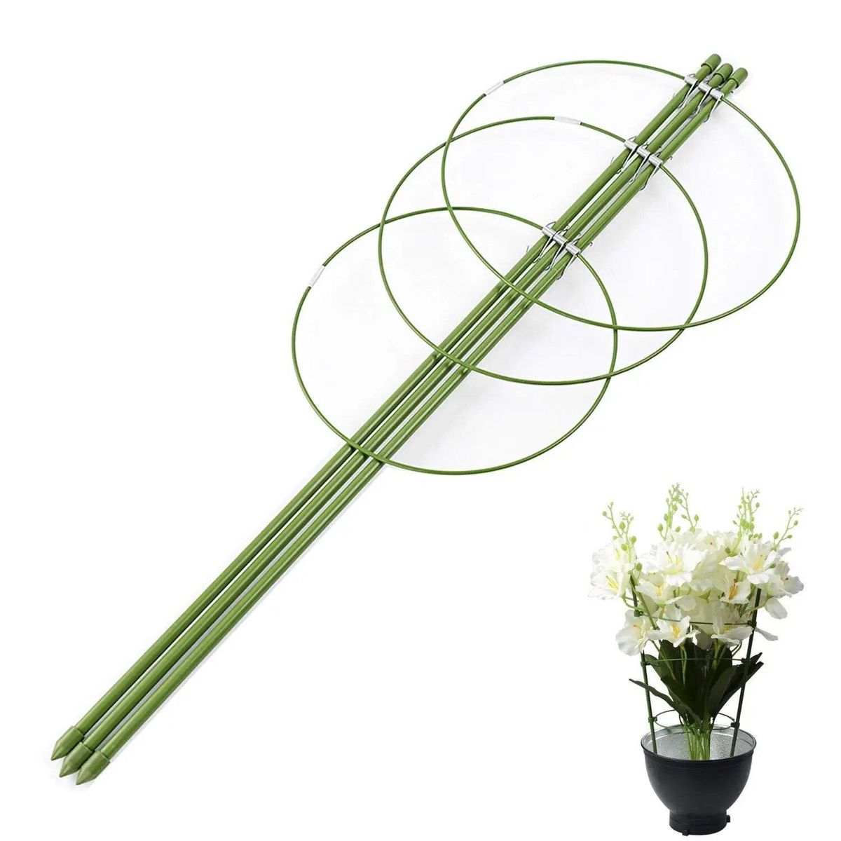 Hot Sale Climbing Plants Support, Garden Trellis Flowers Tomato Cages Stand Set Of 3 Pack