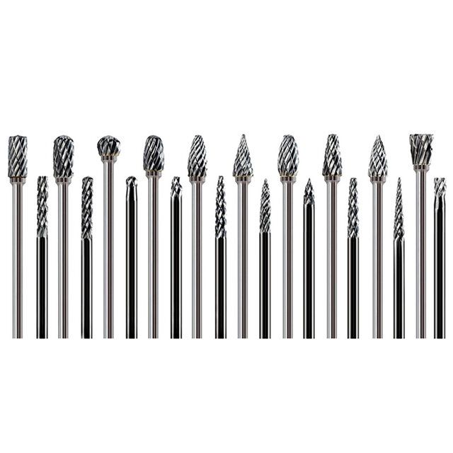 Carbide Burr Set Compatible With Dremel 1/8\