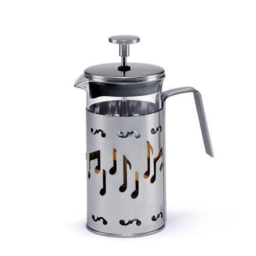 Musical Note Stainless Steel Glass French Presses High Temperature Resistance Coffee Pot Creative Tea Pot Coffee Tool