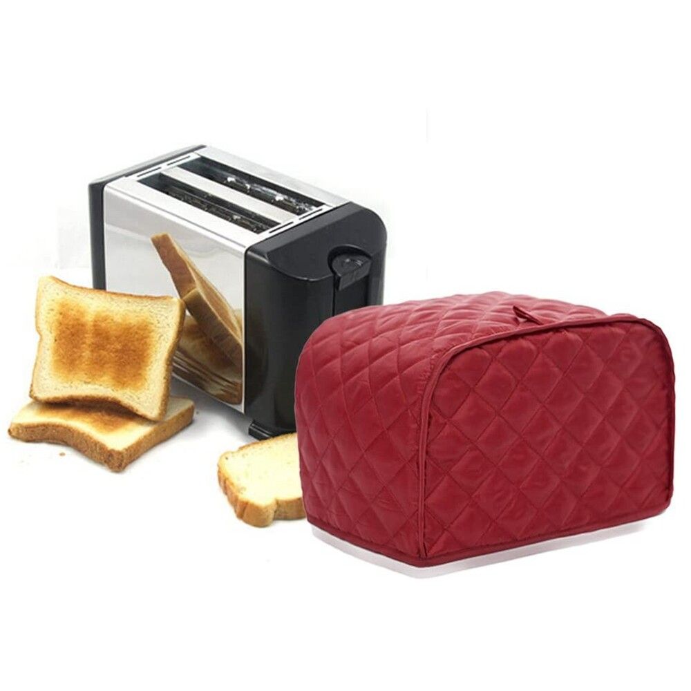 4-Pack Polyester Cloth Dustproof And Waterproof Bread Machine Cover Kitchen Cotton Cloth Dustproof Bread Maker Machine Toaster Cover-up Case Shade Hood Cover Protector White
