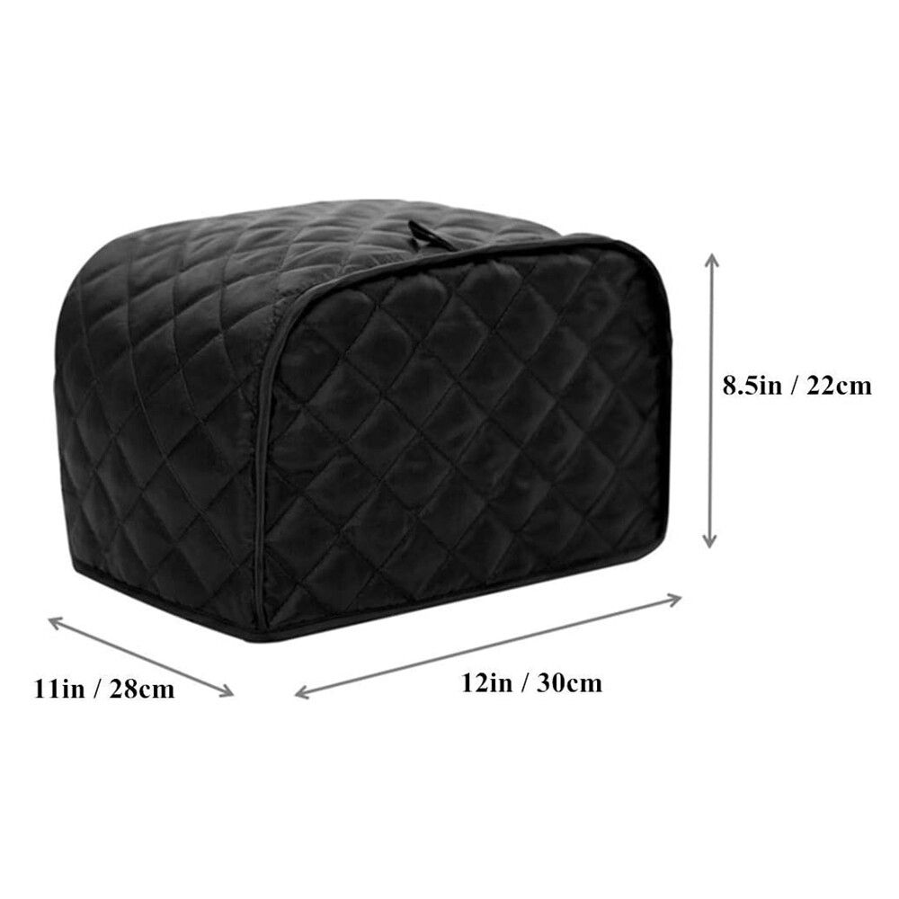 4-Pack Polyester Cloth Dustproof And Waterproof Bread Machine Cover Kitchen Cotton Cloth Dustproof Bread Maker Machine Toaster Cover-up Case Shade Hood Cover Protector White
