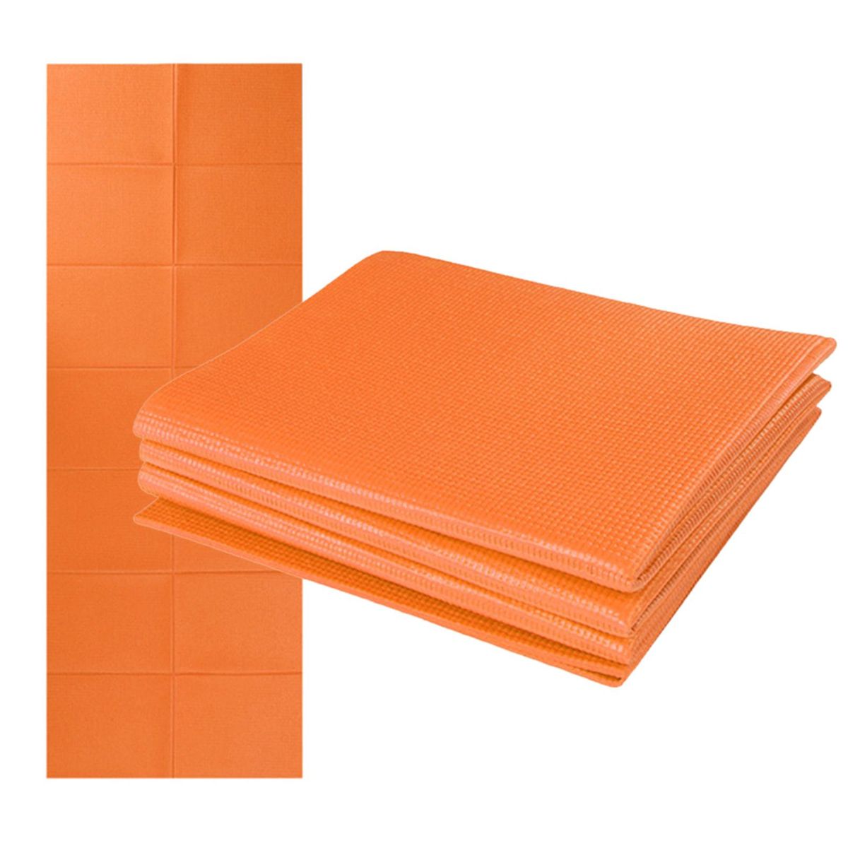 Folding Yoga Mat 68 x 27 Inch 4mm Super Thin PVC Yoga Mat for Beach Park Travel Picnic Pilates