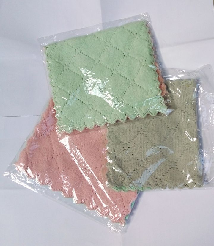 DOUBLE SIDE MICROFIBER THICK CLEANING TOWEL