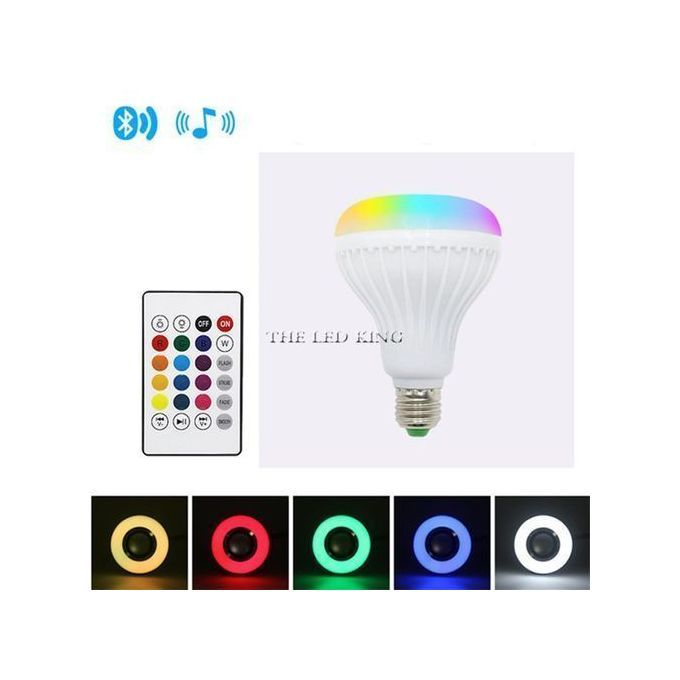 E27 LED RGB Wireless Bluetooth Speaker Bulb Light Music Playing Lamp Remote