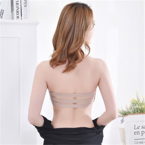 2PC Sexy Lingerie Strapless Brassiere Top Push Up Bras Gifts