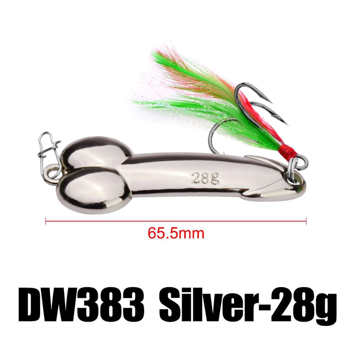 Metal Spoon Fishing Feather Hook 5g Silver Spinnerbait Hard
