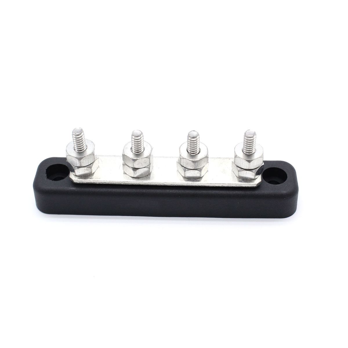 12V/24V 4 Way Distribution Bus Bar 4X5Mm Studs 100A Rated