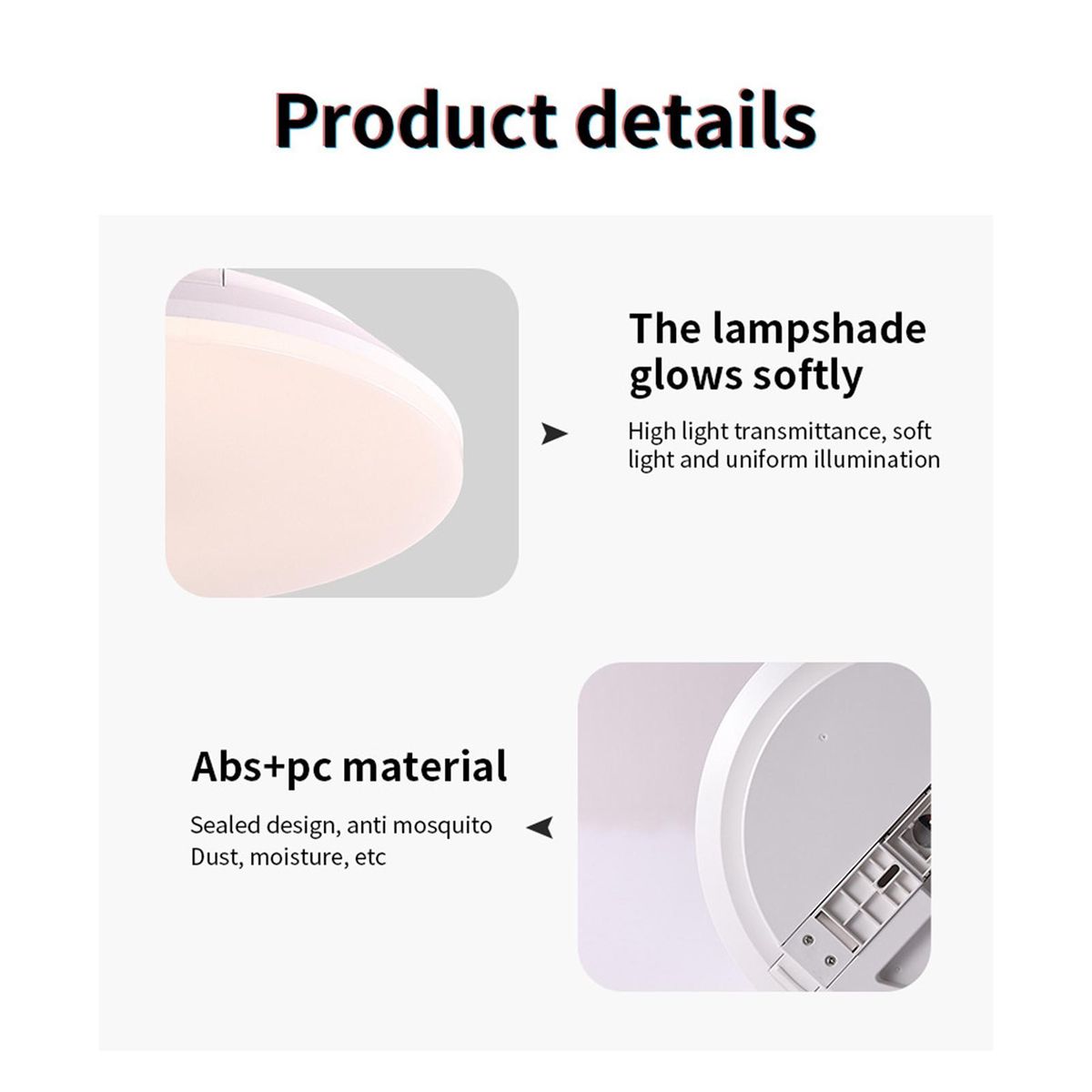 RGBCW Ceiling Lamp Full Color Dimming Intelligent RF Remote Control Bedroom Round Ceiling Lamp