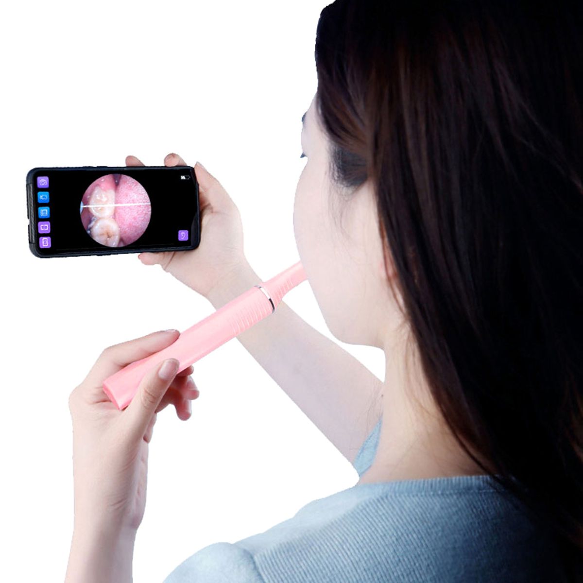 WI-FI Connected D-ental Floss T-oothbrush Tooth Cleaner